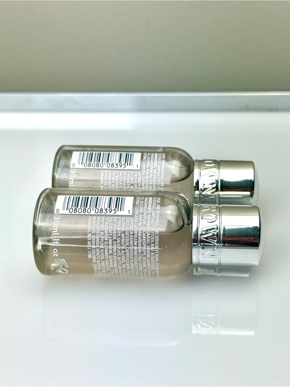 Molton Brown Delicious Rhubarb & Rose Bath & Shower Gel Set of 2